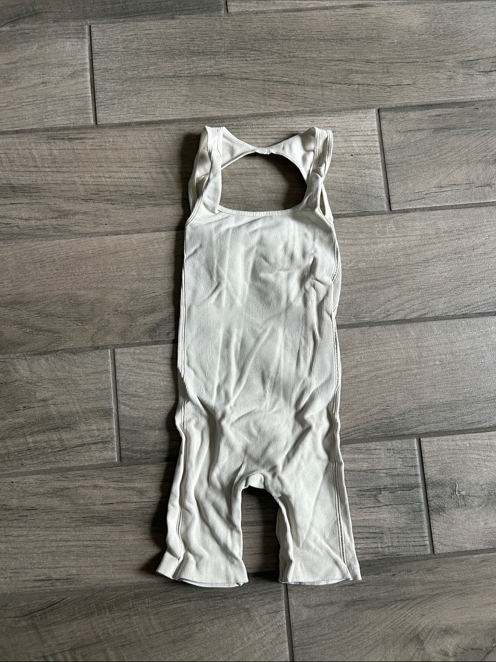 Sleeveless Romper in Cream